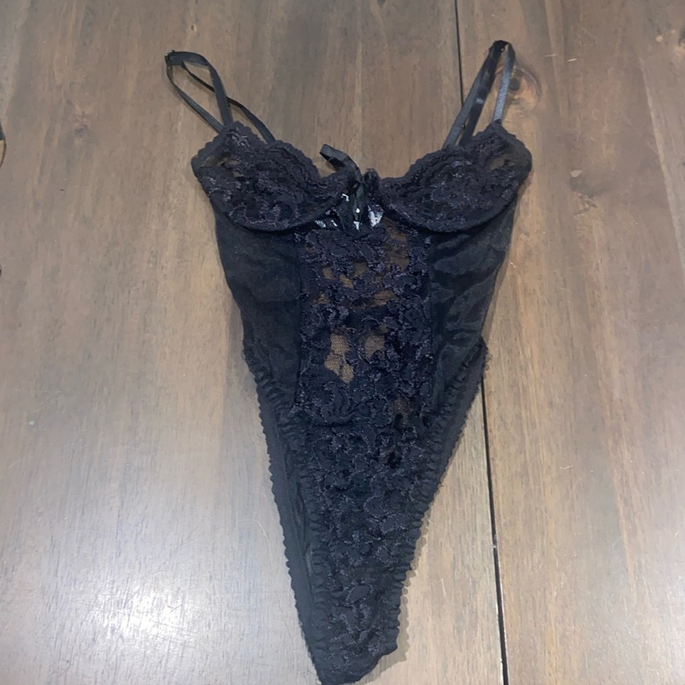 The Pleasure Company all black bodysuit
